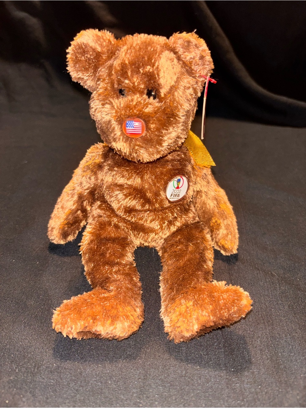 TY Beanie Baby Fifa World Cup Bear- Champion (2002)